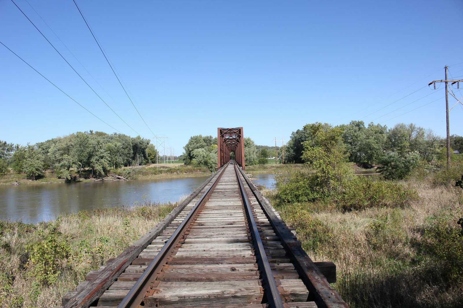 Looking north